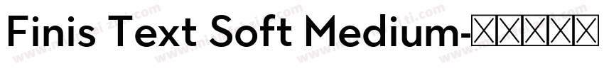 Finis Text Soft Medium字体转换